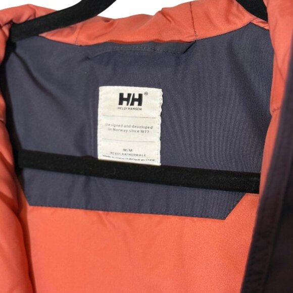 Helly Hansen long Belfast winter jacket navy blue and pink women's size M - Picture 8 of 8